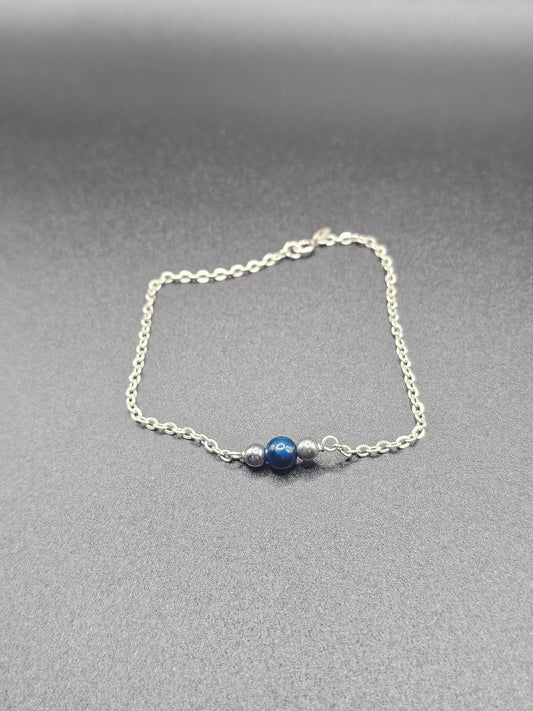 Fierce Balance: Silver & Aqeeq  Bracelet