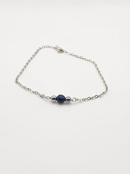 Fierce Balance: Silver & Aqeeq  Bracelet
