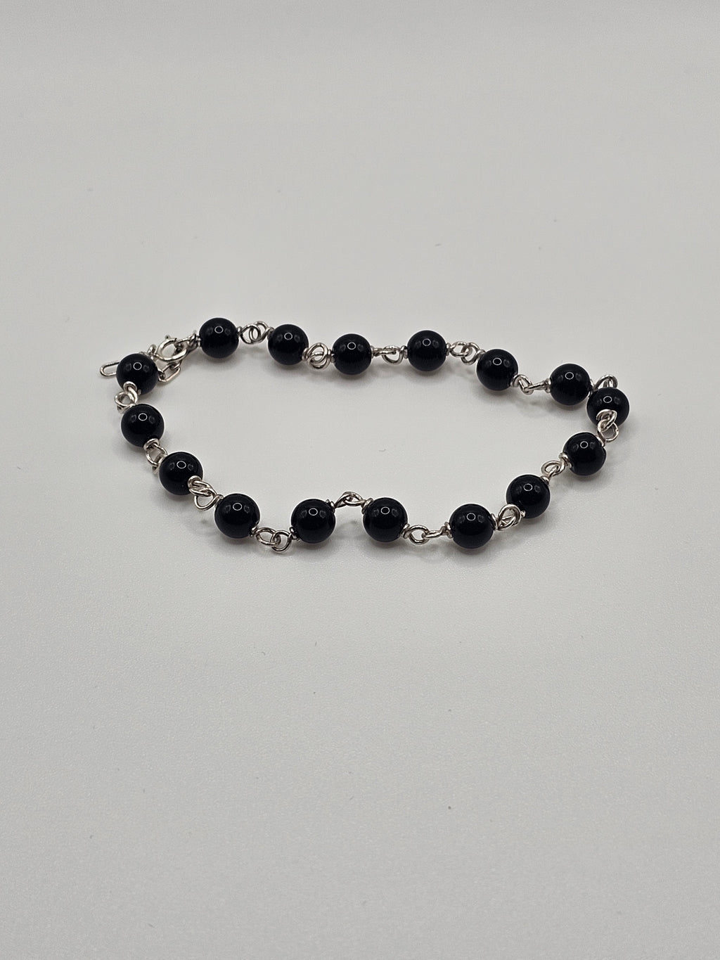 Still Energy :  Black Onyxe Bead Bracelet