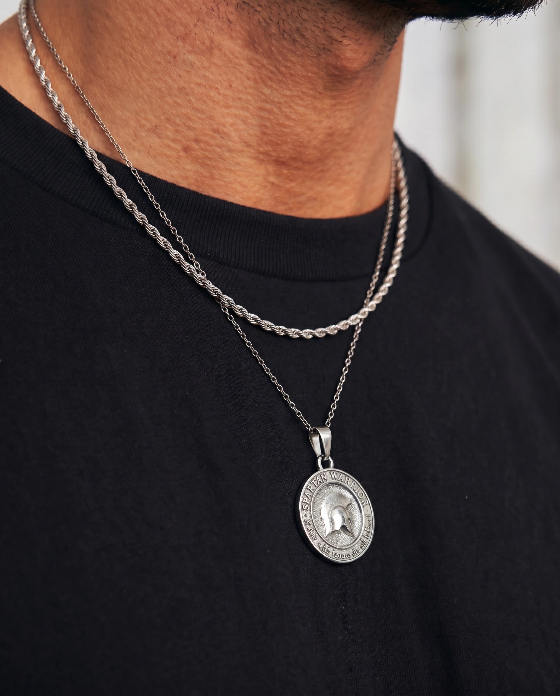 Spartan Honor – Double Chain Necklace