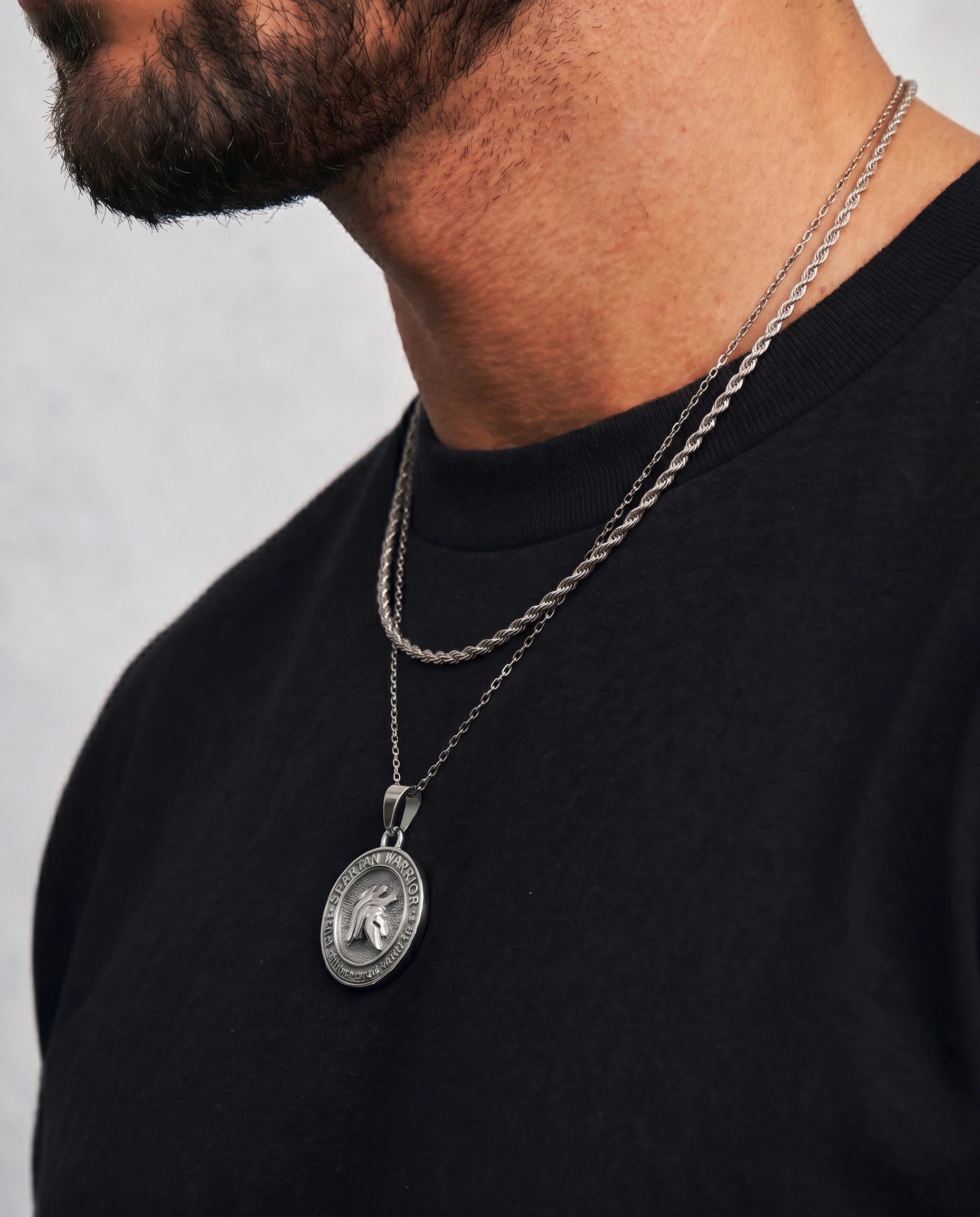 Spartan Honor – Double Chain Necklace