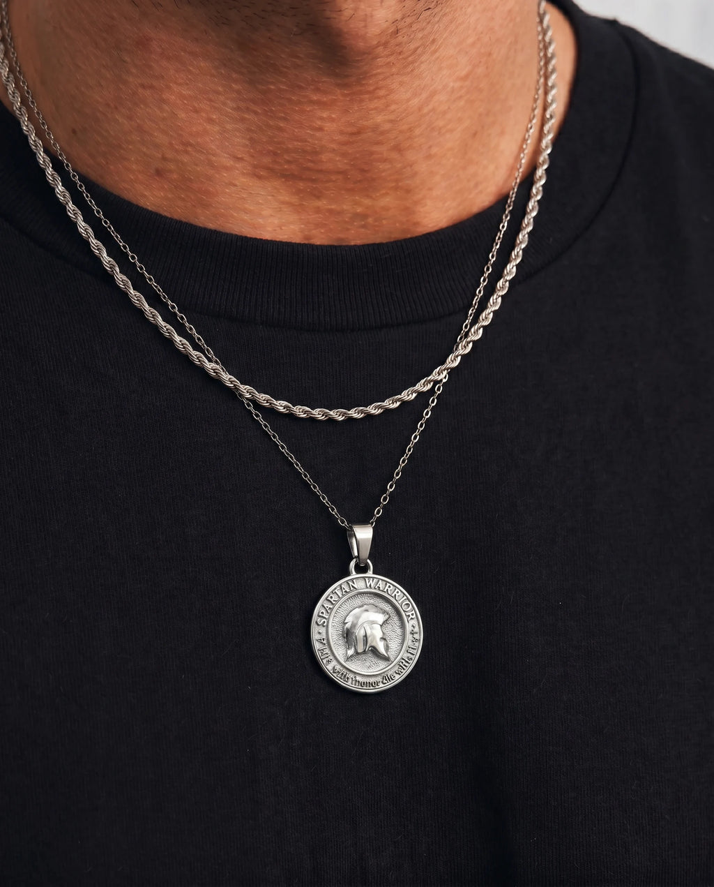 Spartan Honor – Double Chain Necklace