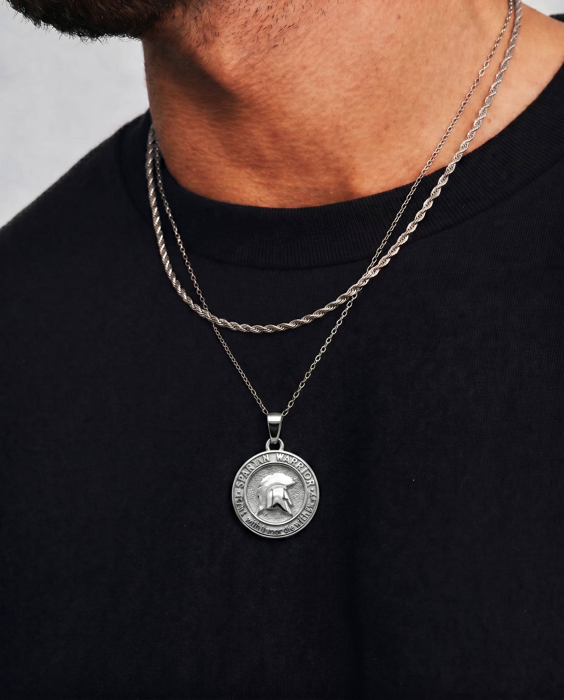 Spartan Honor – Double Chain Necklace