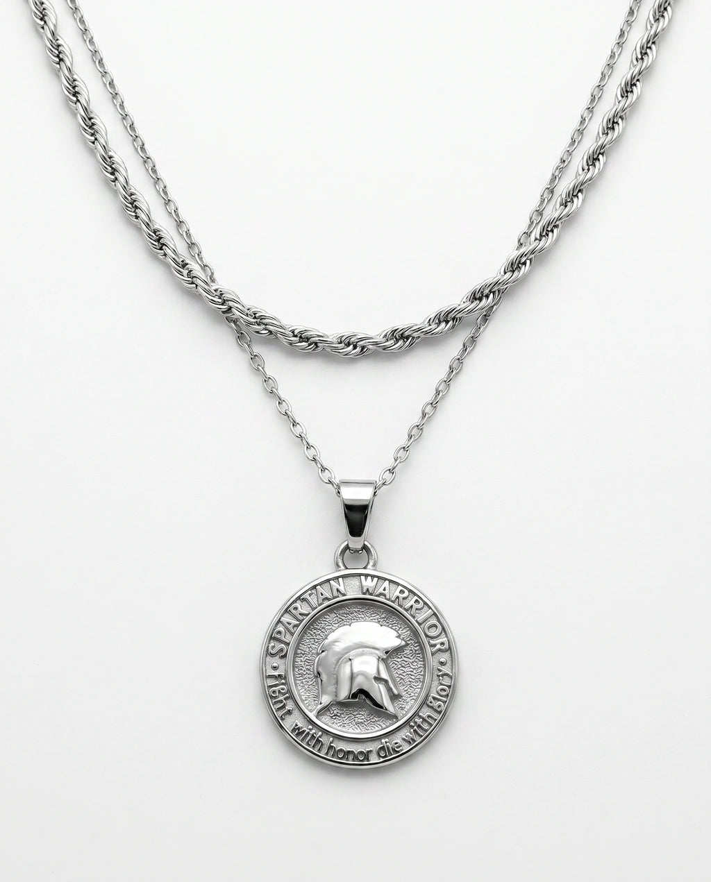Spartan Honor – Double Chain Necklace