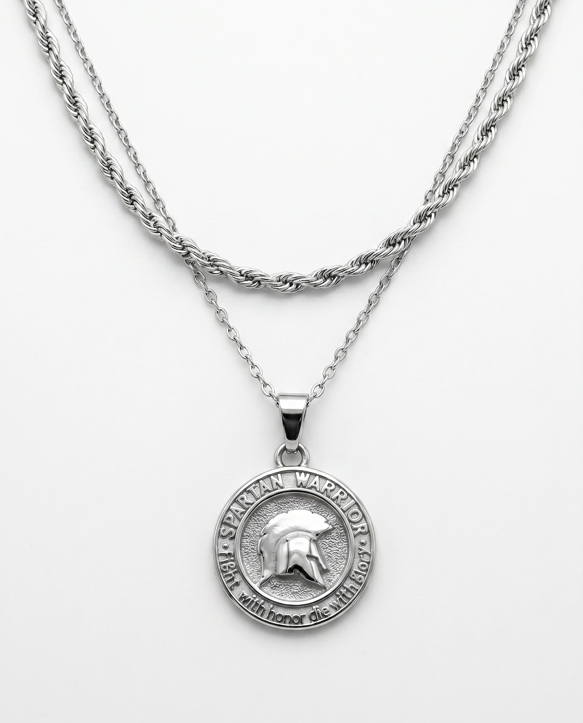 Spartan Honor – Double Chain Necklace