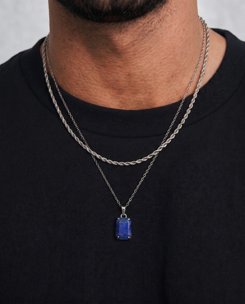 Deep Edge – Double Chain Necklace