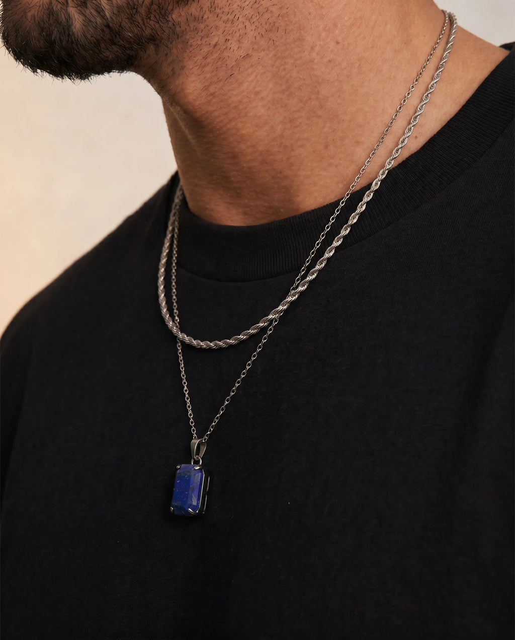 Deep Edge – Double Chain Necklace