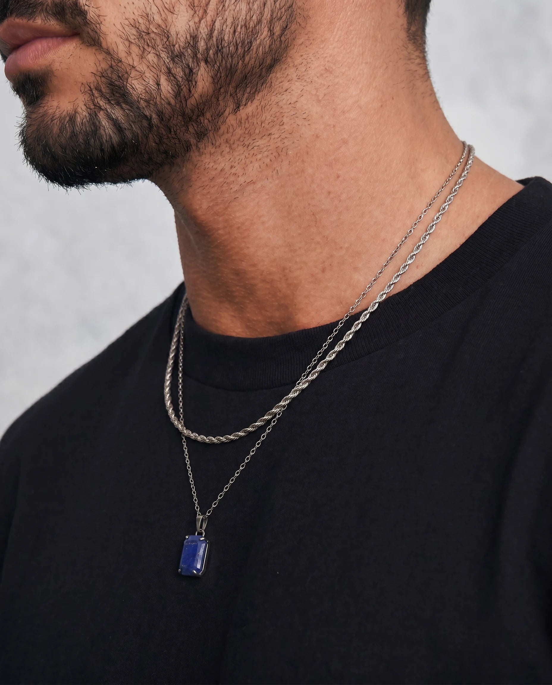 Deep Edge – Double Chain Necklace