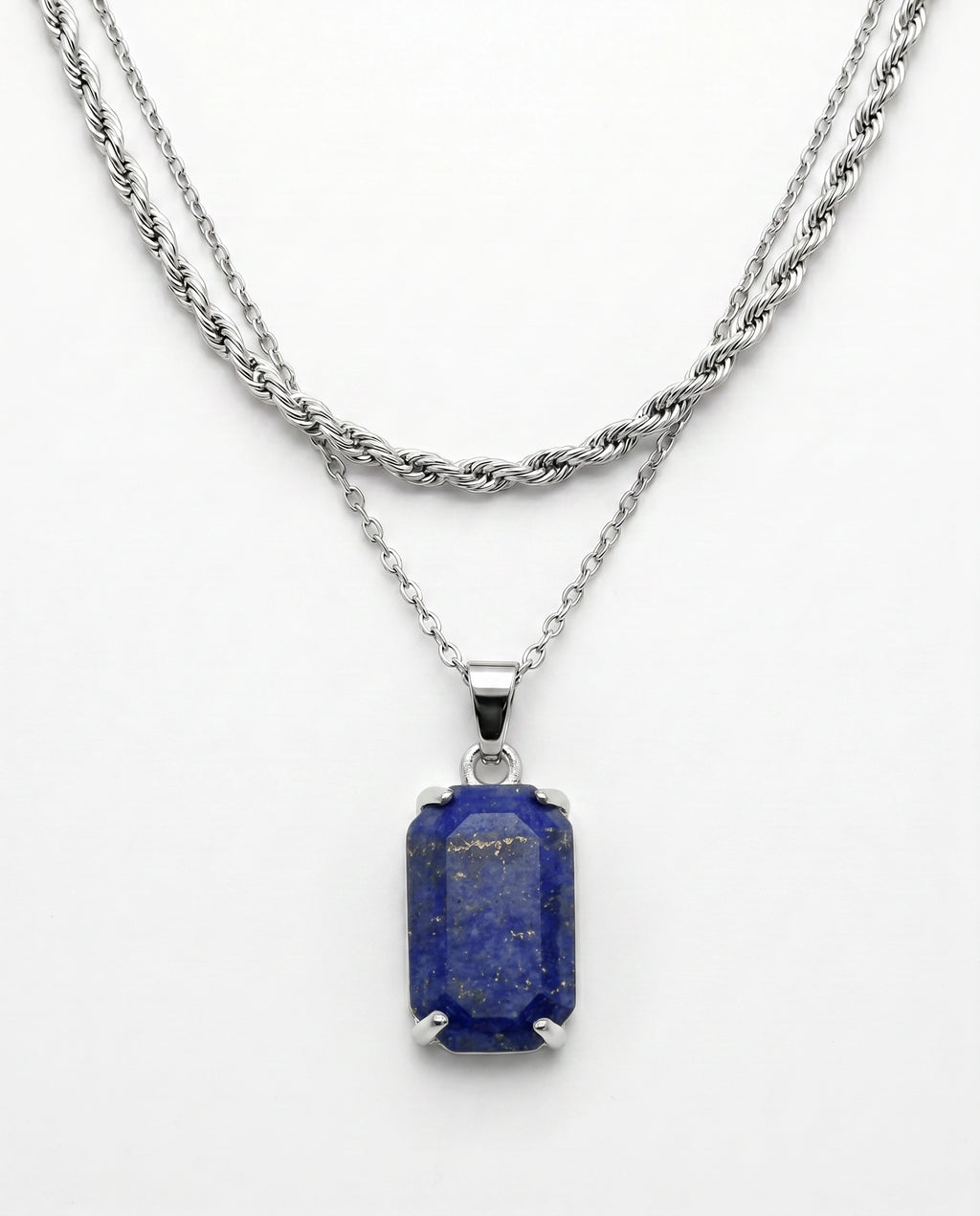 Deep Edge – Double Chain Necklace