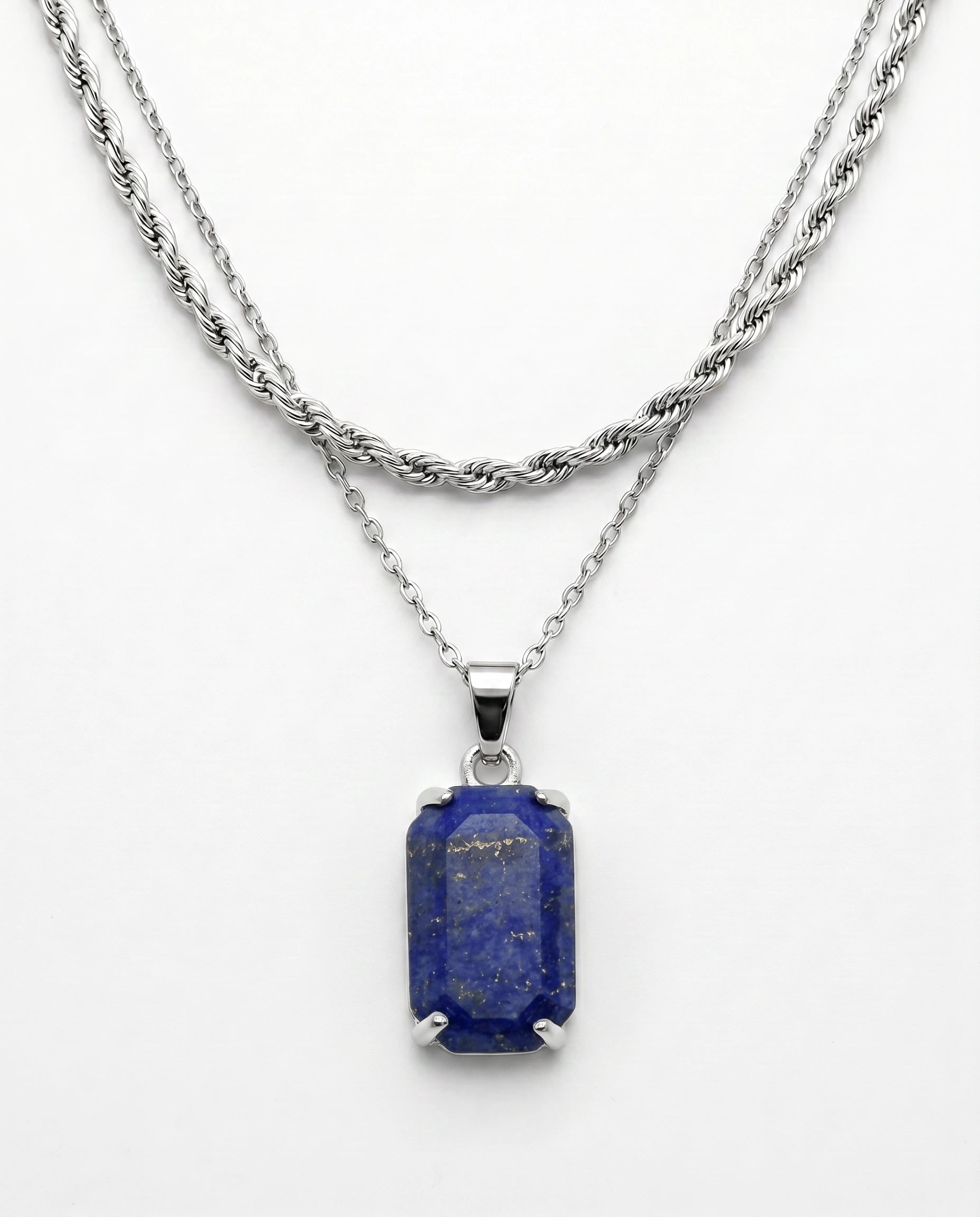 Deep Edge – Double Chain Necklace